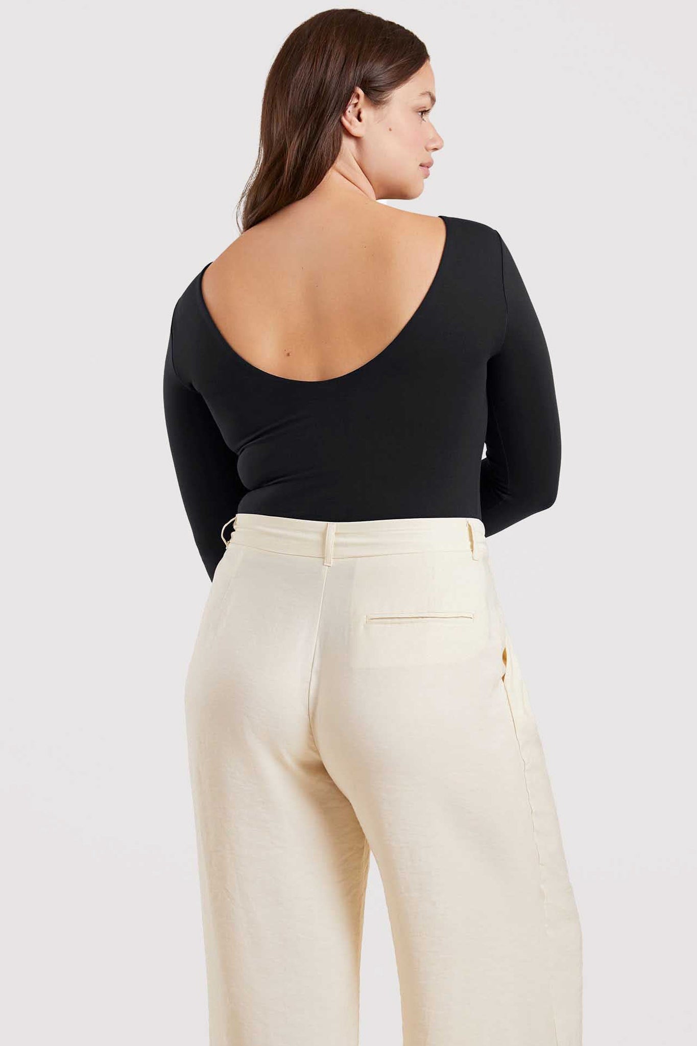 Open Back Bodysuit | Black