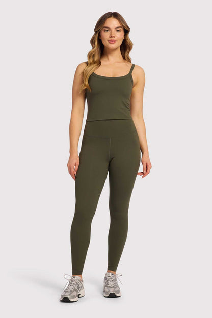 High-Waist Elevate Legging | Darkest Olive