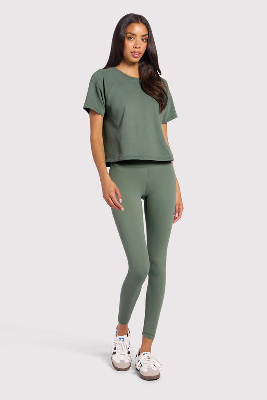 High-Waist Elevate Legging | Agave