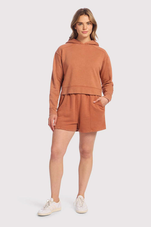 Vintage Fleece Seamed Short | Washed Clay