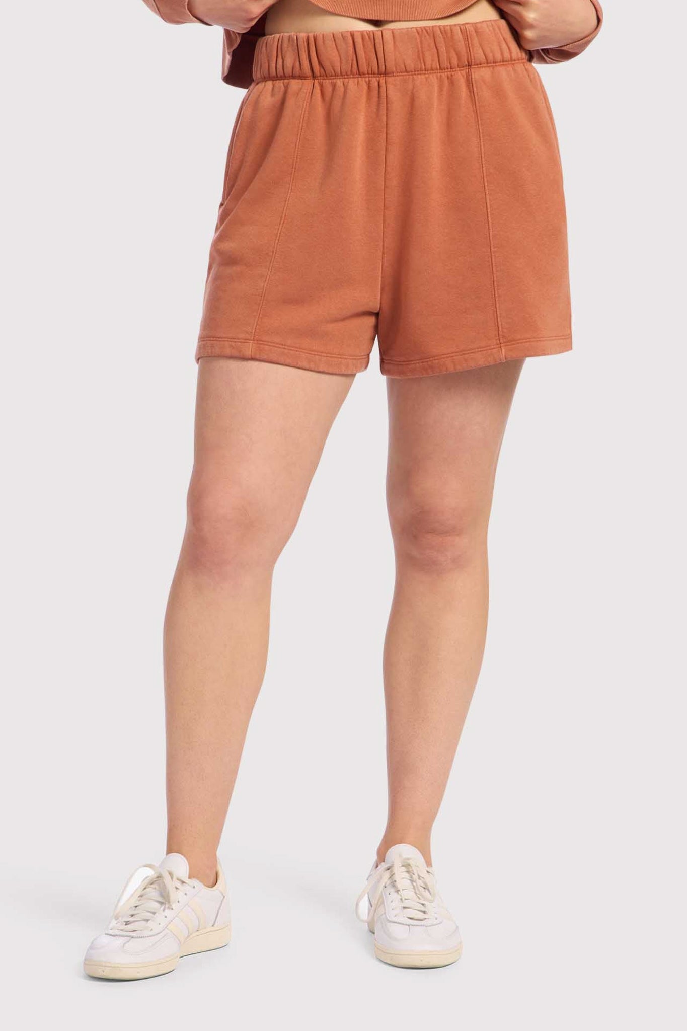 Vintage Fleece Seamed Short | Washed Clay