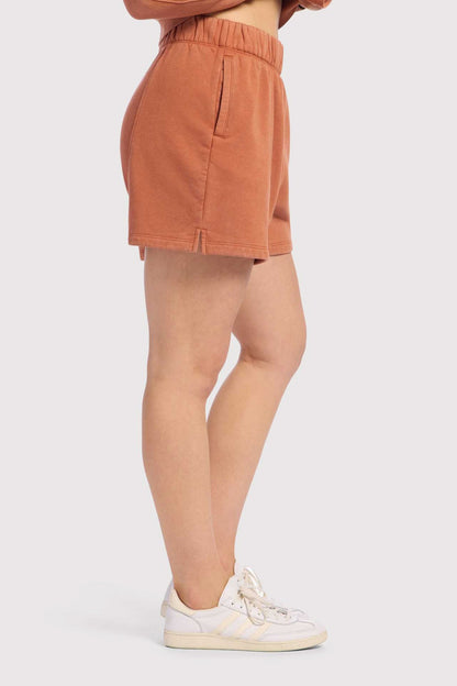Vintage Fleece Seamed Short | Washed Clay