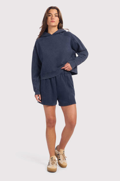 Vintage Fleece Seamed Short | Washed Navy