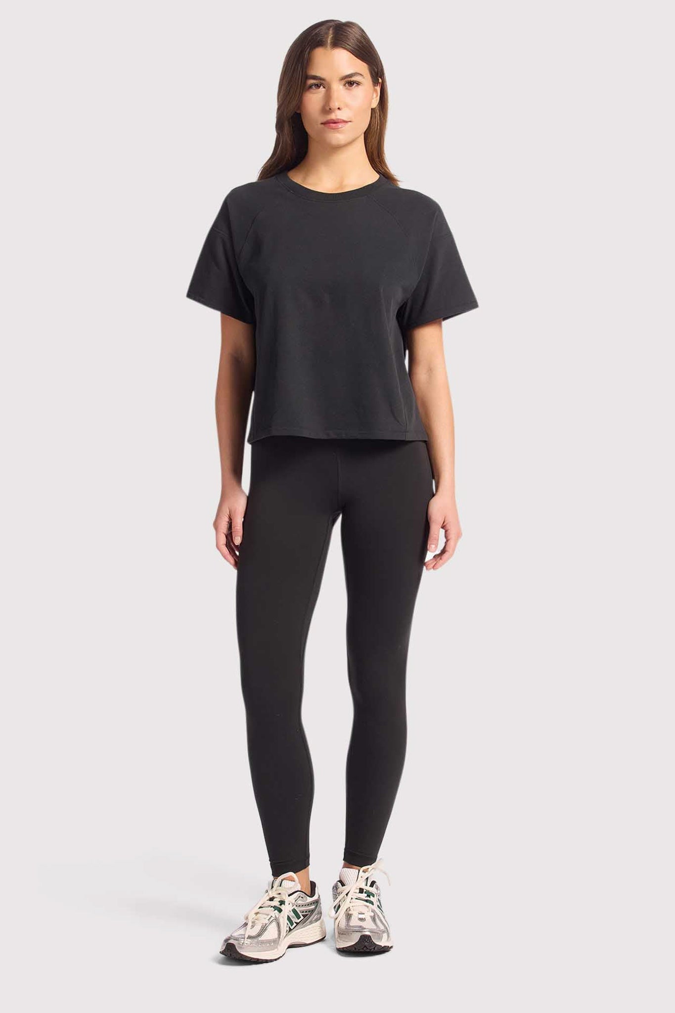 Steady Seamed Tee | Black