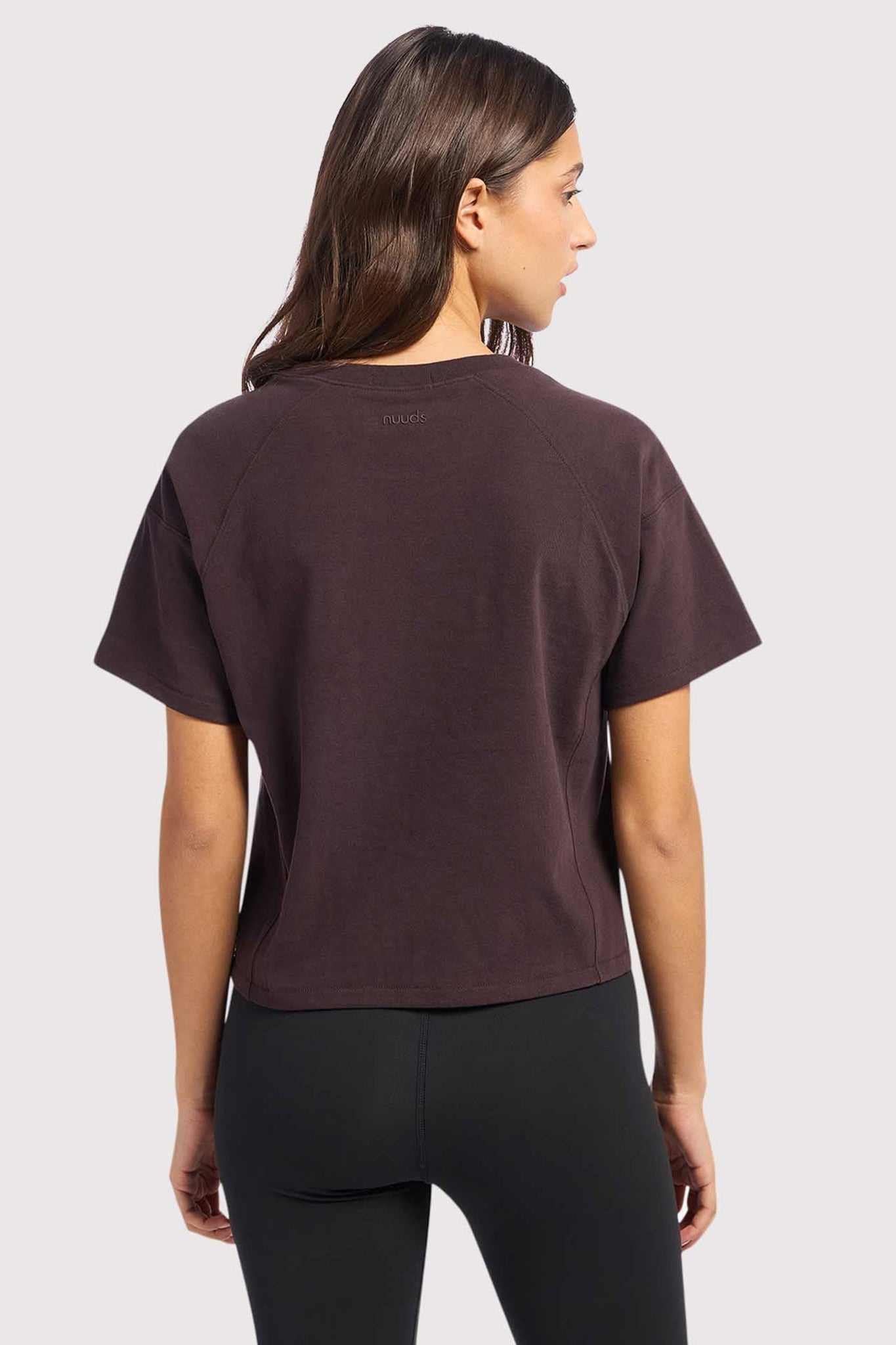 Steady Seamed Tee | Eggplant