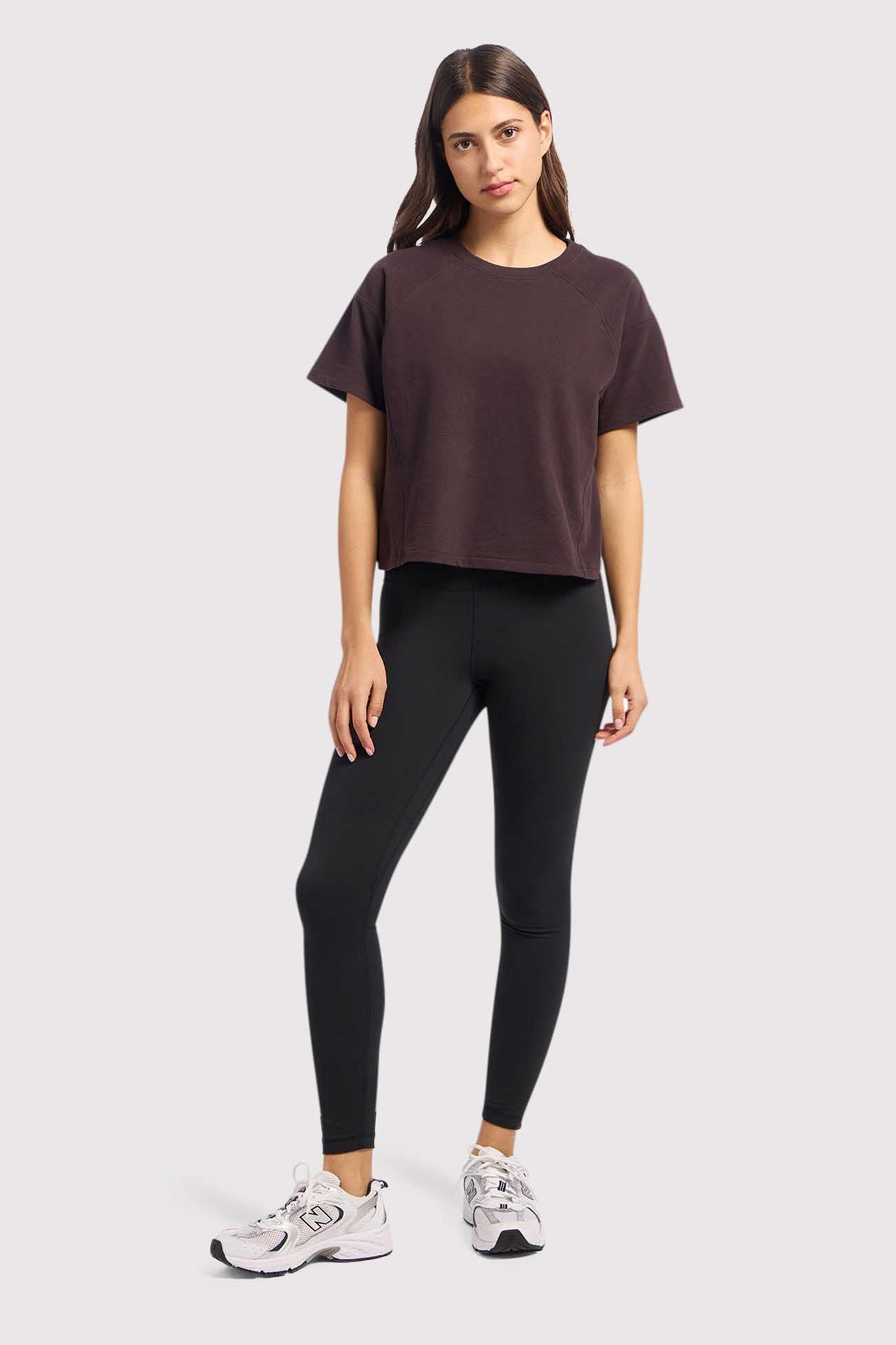 Steady Seamed Tee | Eggplant