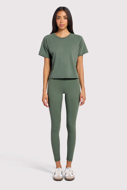 Steady Seamed Tee | Agave