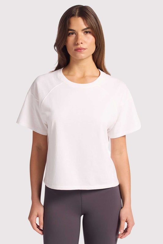 Steady Seamed Tee | White