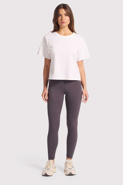 Steady Seamed Tee | White