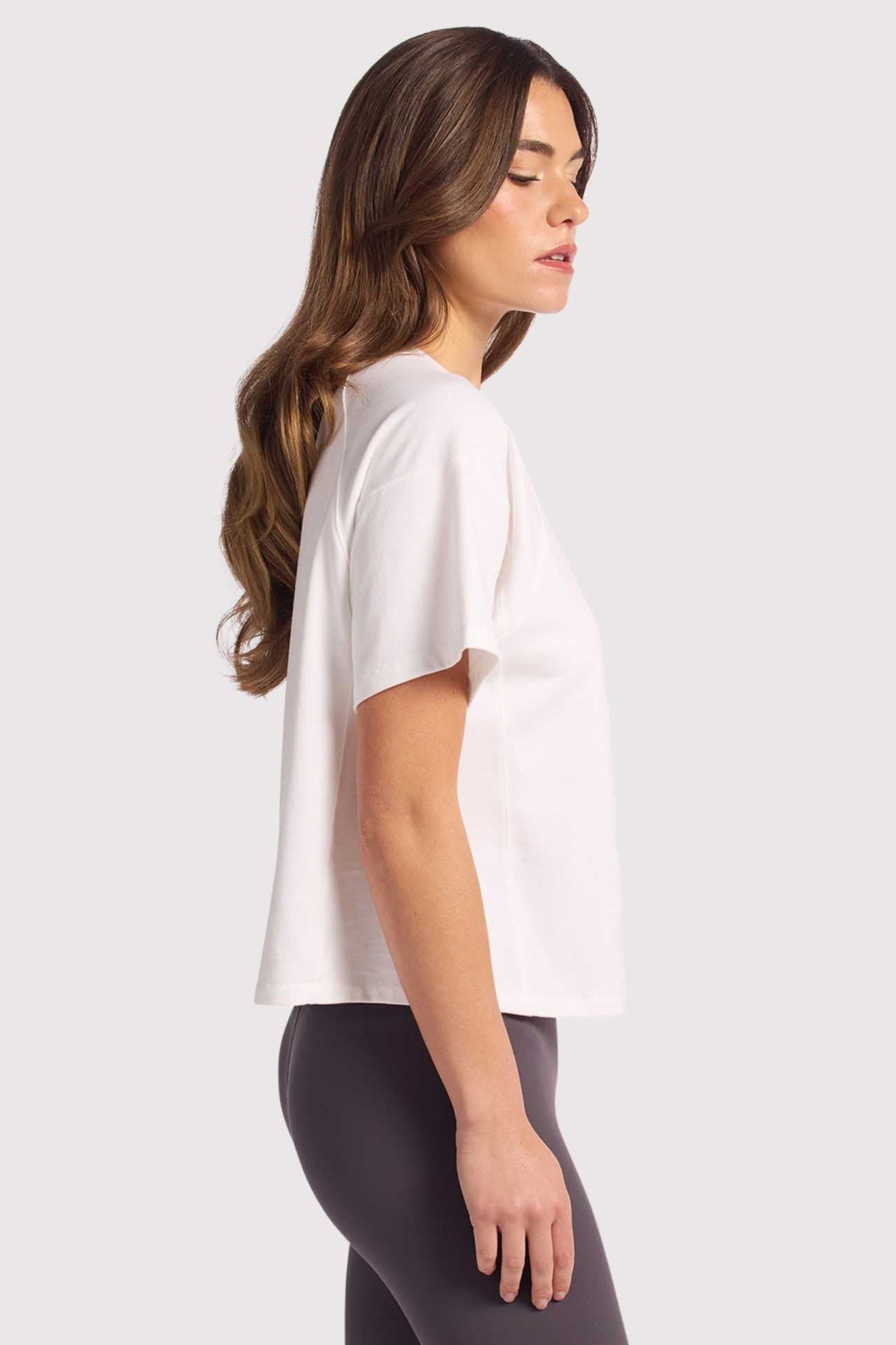 Steady Seamed Tee | White