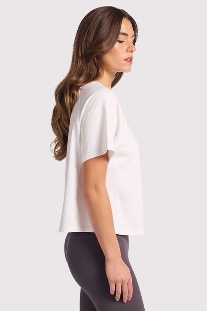 Steady Seamed Tee | White