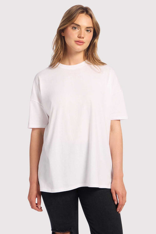 Soft Cotton Oversized Tee | White