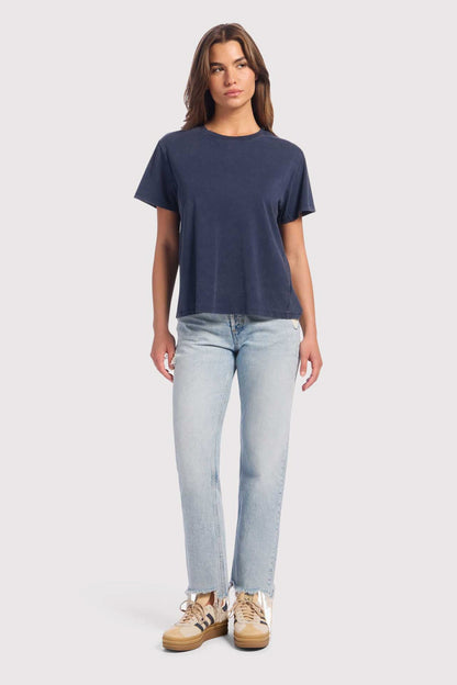 Vintage Cotton Everyday T-Shirt | Washed Navy