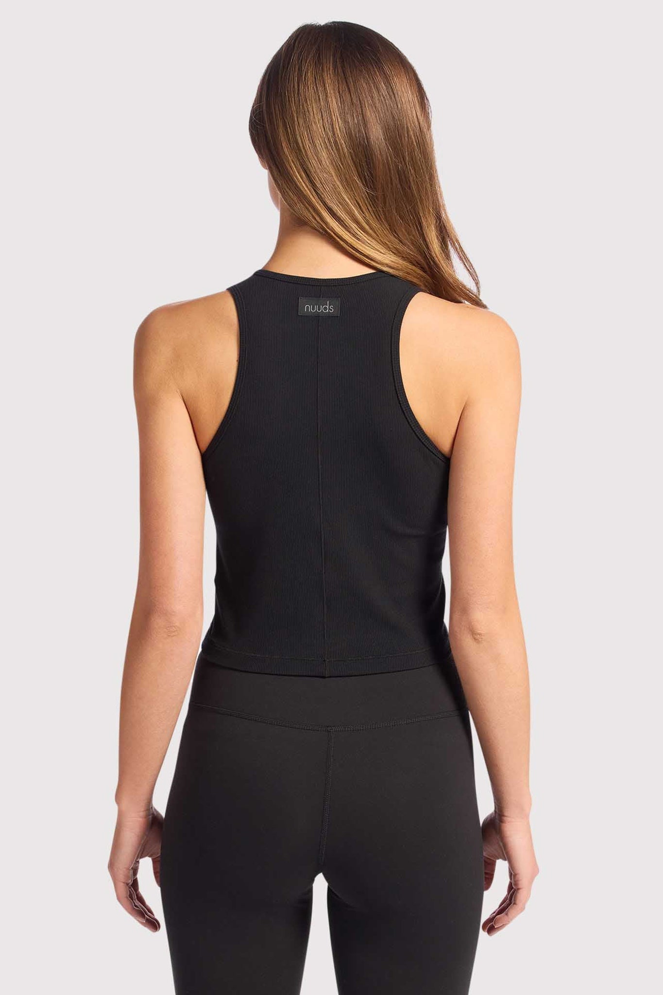 Sporty Rib Racer Tank | Black