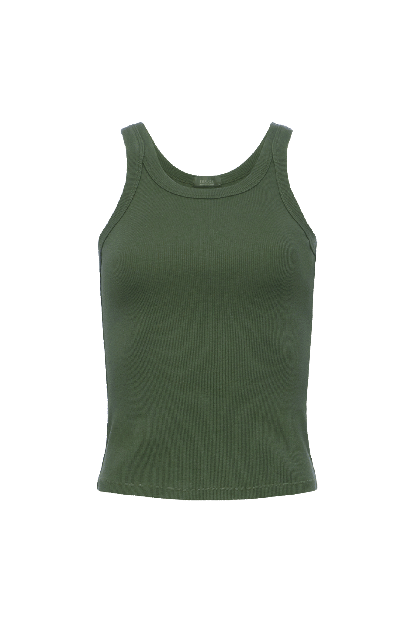 Essential Rib Tank | Darkest Olive