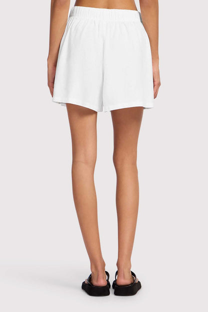 Linen Beach Short | White