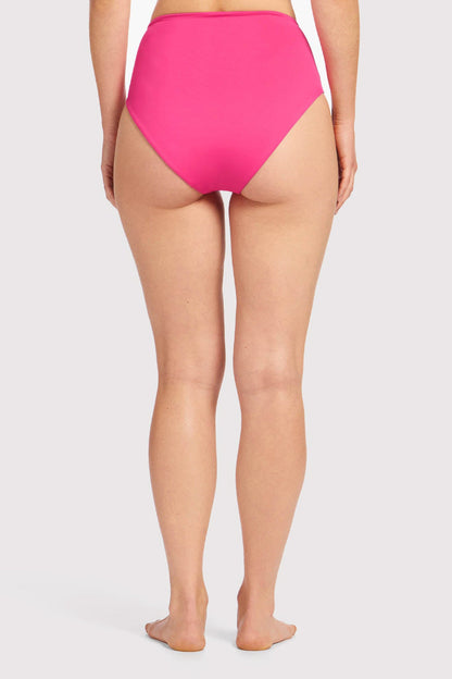 High Waist Bikini Bottom | Fuchsia
