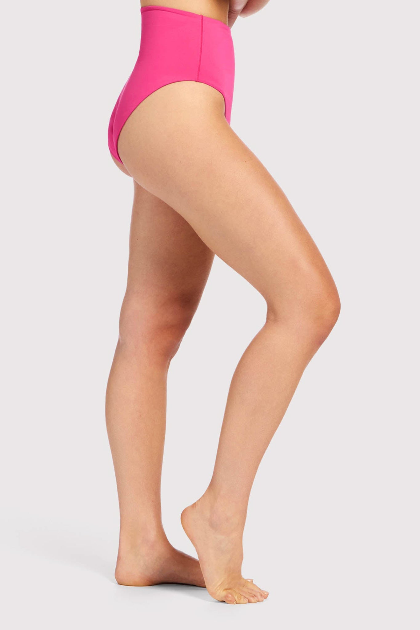 High Waist Bikini Bottom | Fuchsia