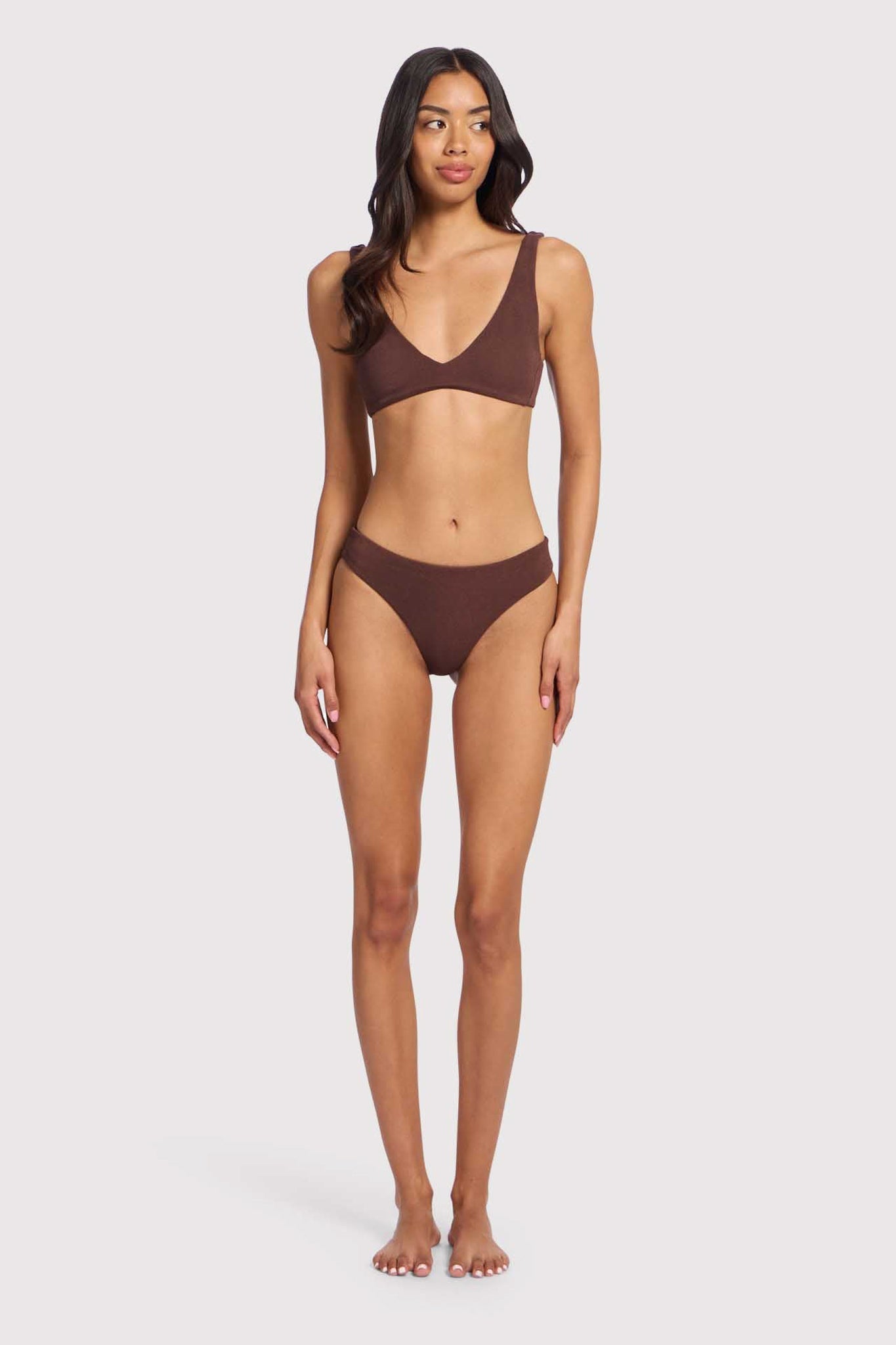 Low Waist Bikini Bottom | Coffee