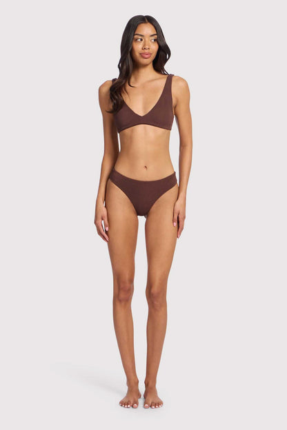 Low Waist Bikini Bottom | Coffee