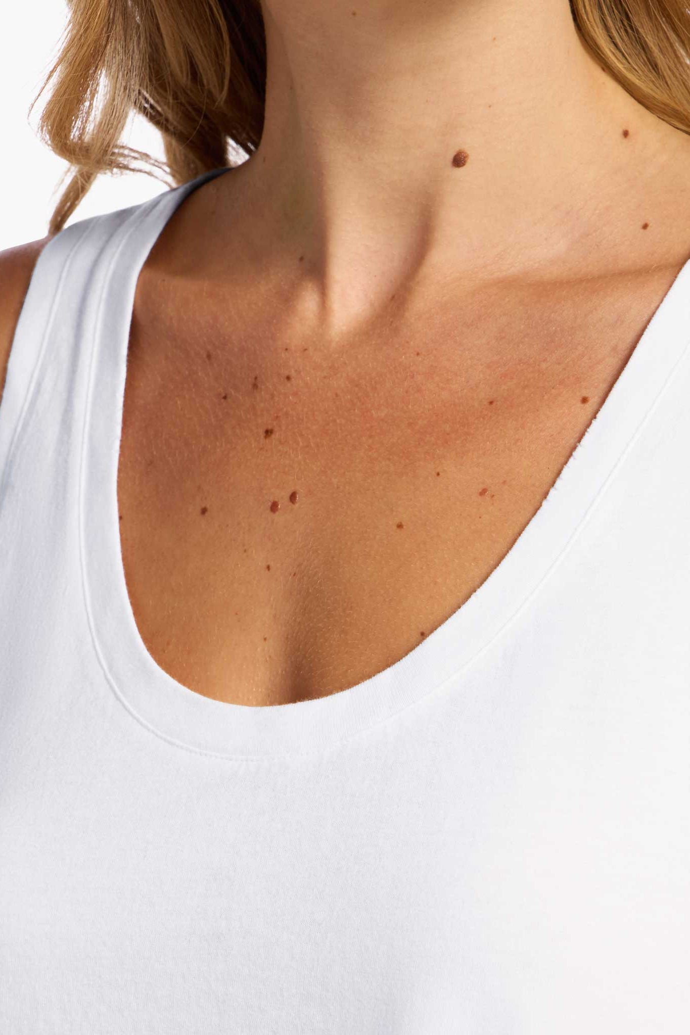 Soft Cotton Everyday Tank | White