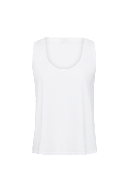 Soft Cotton Everyday Tank | White