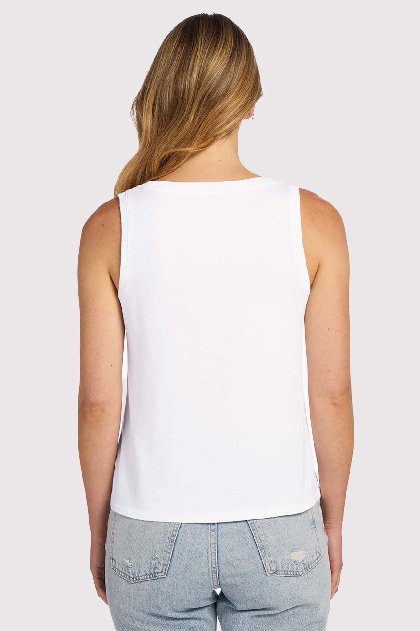 Soft Cotton Everyday Tank | White