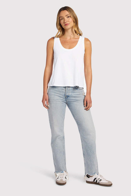 Soft Cotton Everyday Tank | White