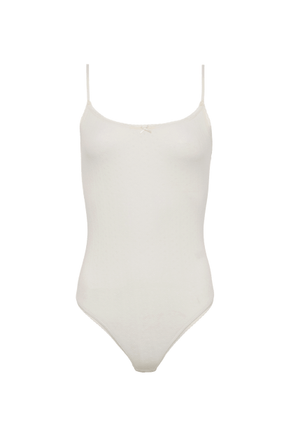 Pointelle Bodysuit | Pearl