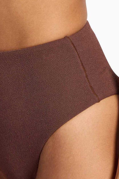 High Waist Bikini Bottom | Coffee