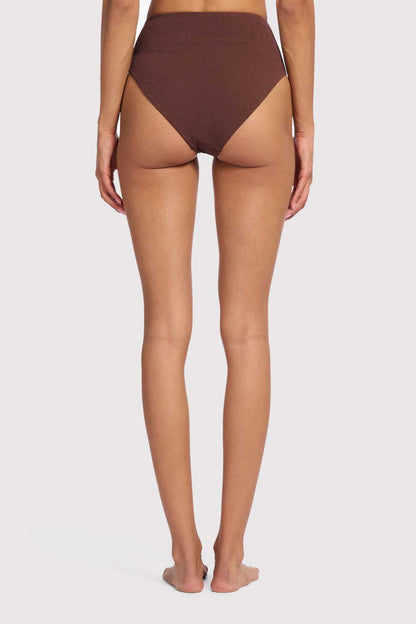 High Waist Bikini Bottom | Coffee