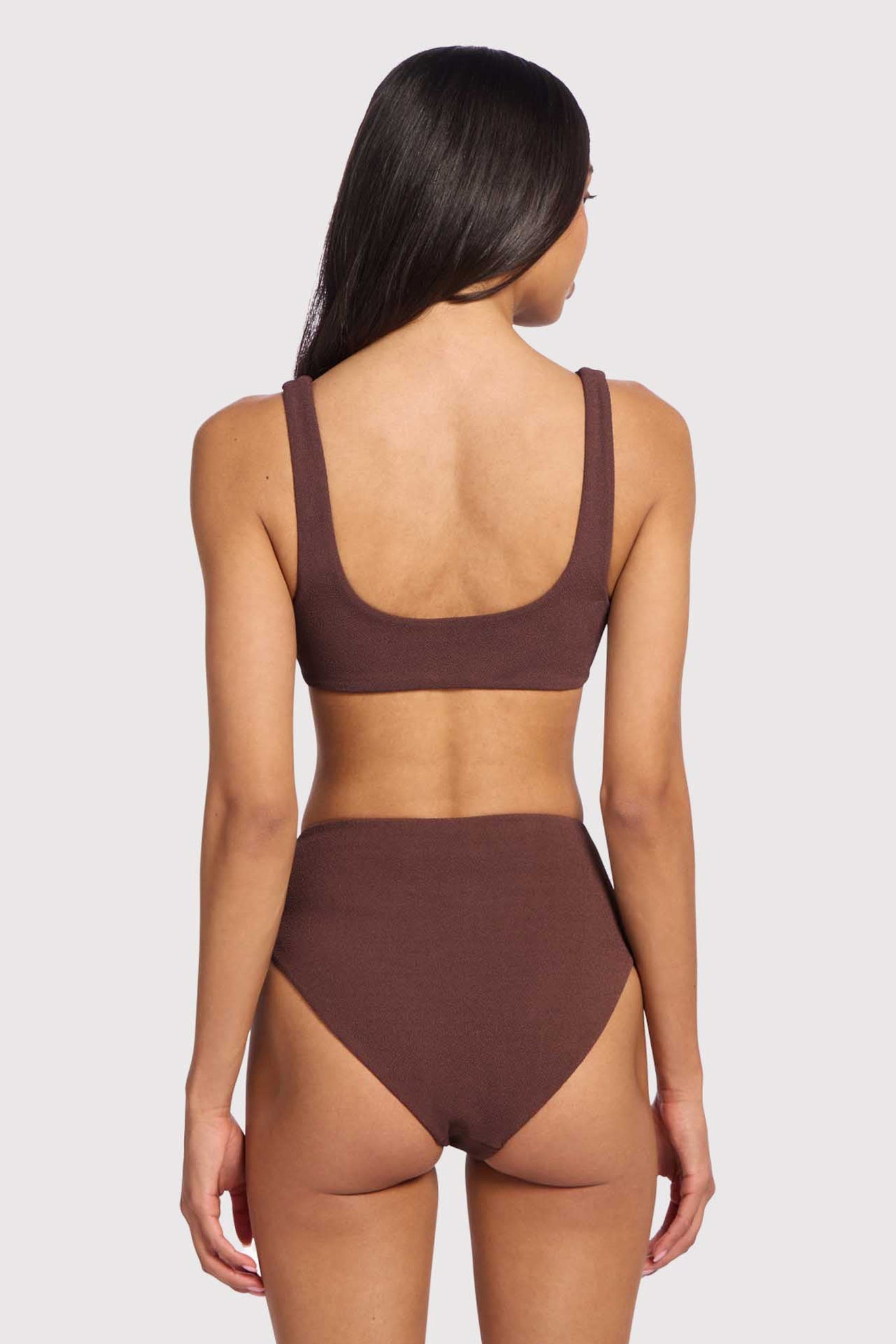 Plunge Bikini Top | Coffee