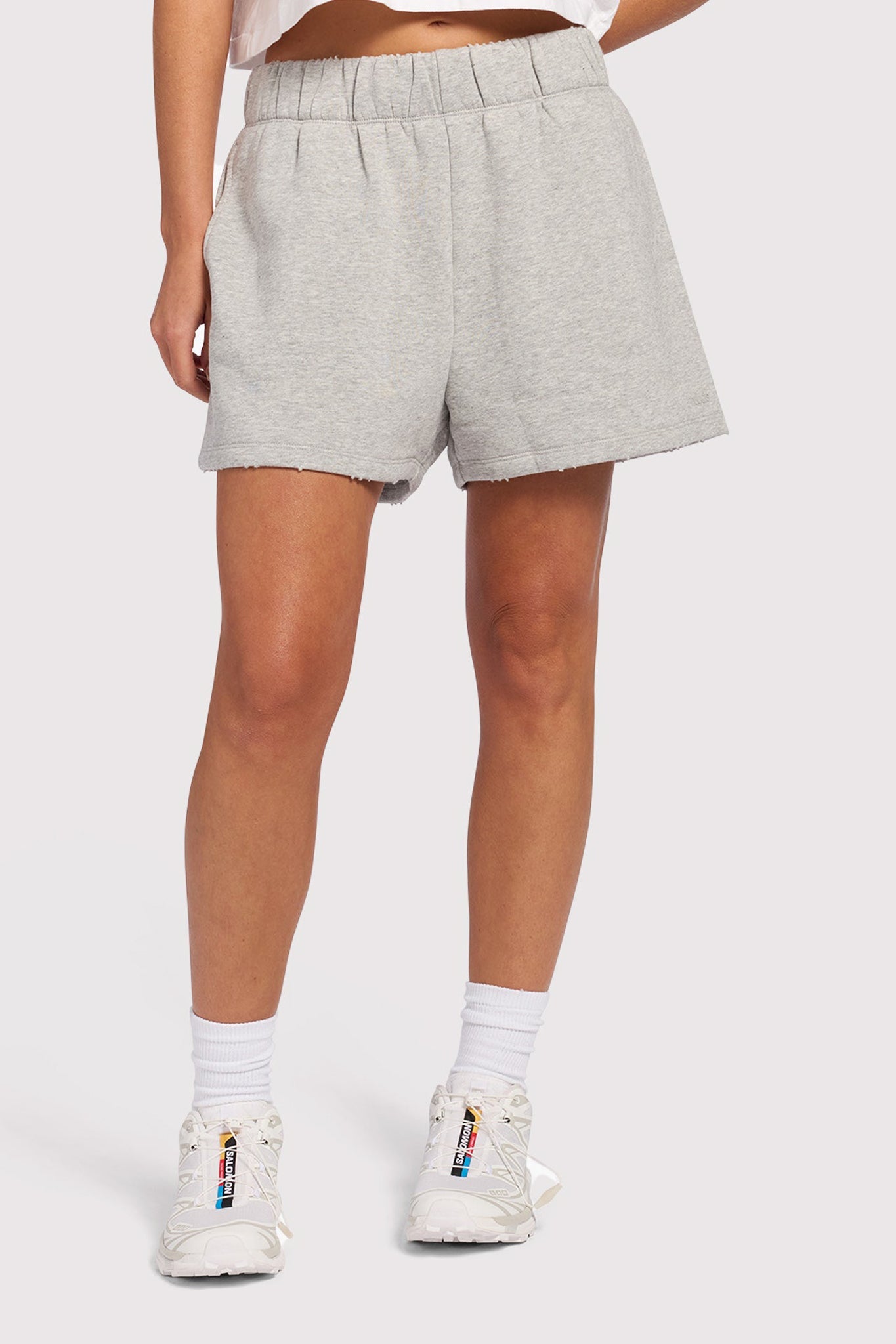 Vintage Fleece Short | Heather Grey