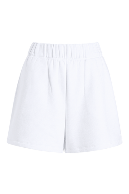 Vintage Fleece Short | White