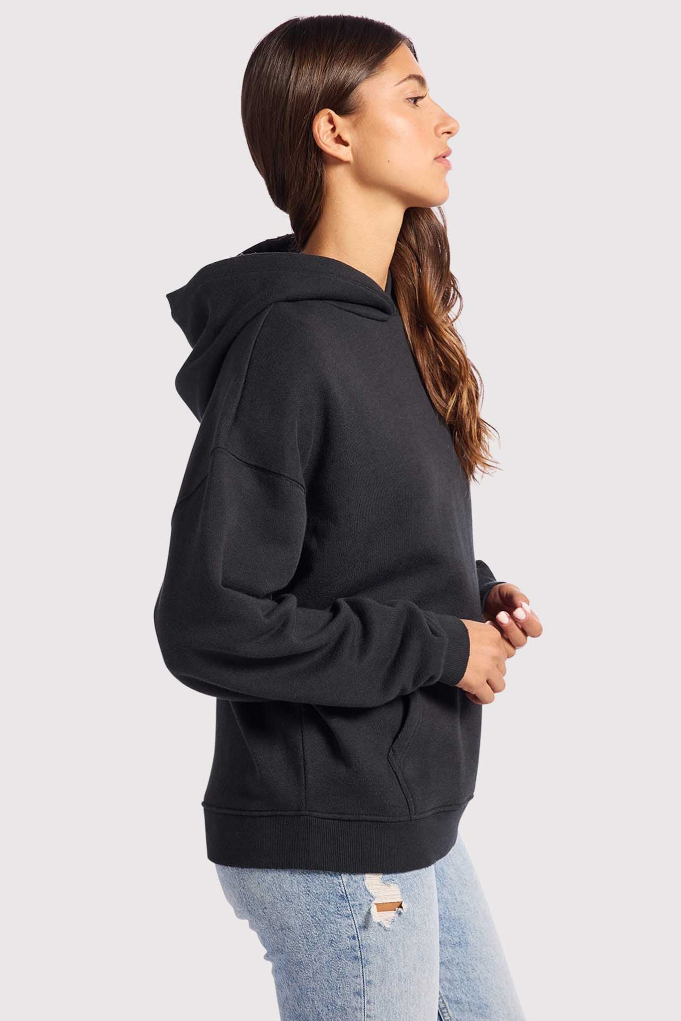 Vintage Fleece Hoodie | Black