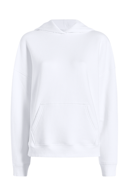 Vintage Fleece Hoodie | White
