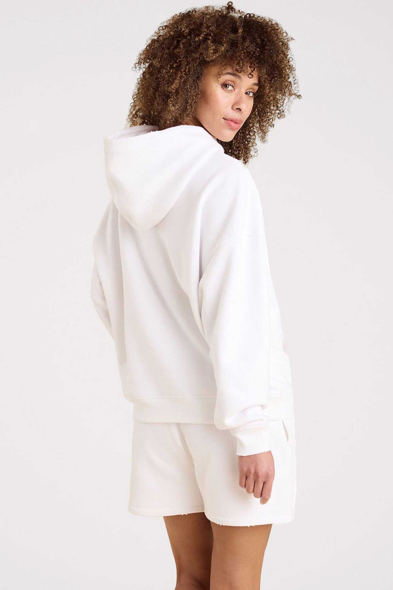 Vintage Fleece Hoodie | White