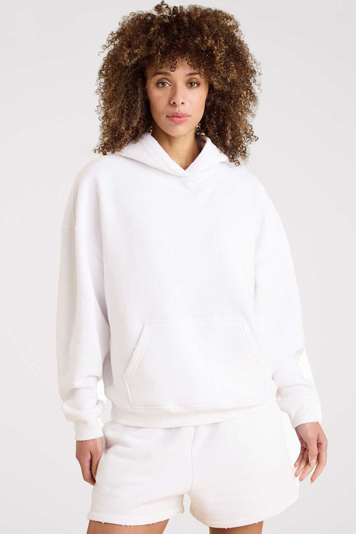 Vintage Fleece Hoodie | White