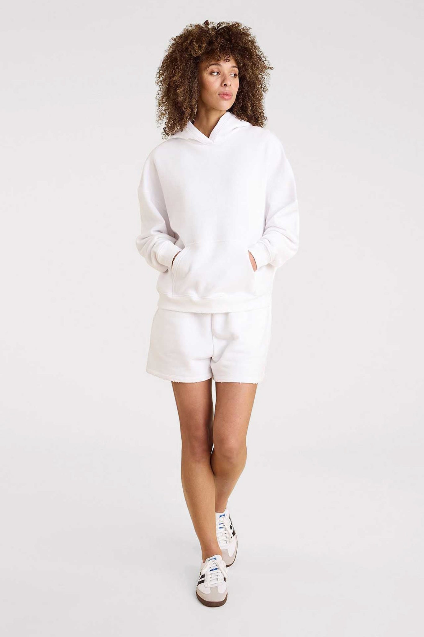 Vintage Fleece Hoodie | White