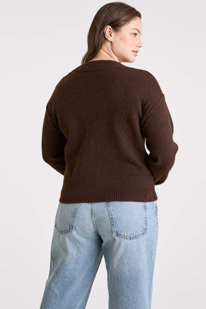 Cozy Knit Cardigan | Coffee