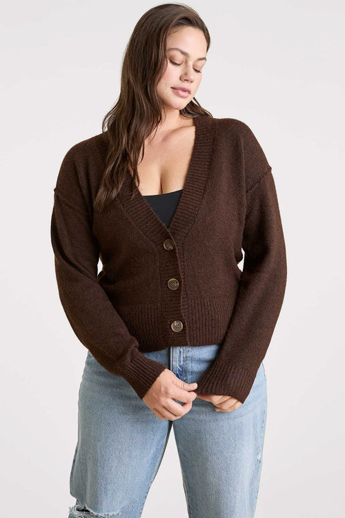 Cozy Knit Cardigan | Coffee