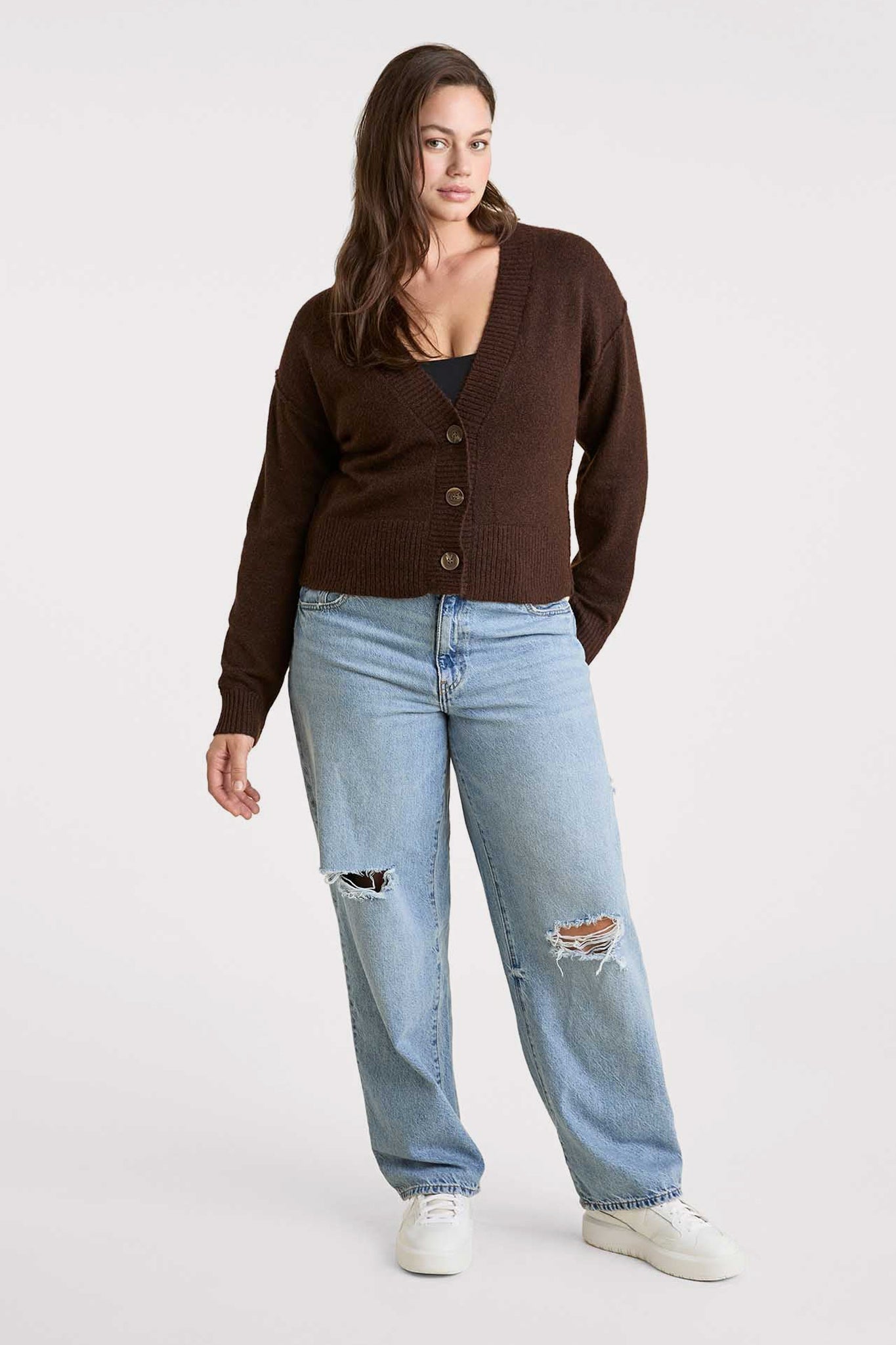 Cozy Knit Cardigan | Coffee