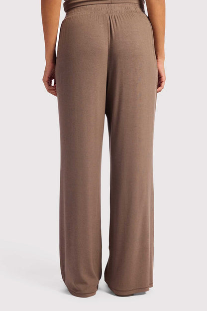 Slinky Rib Lounge Pant | Mocha