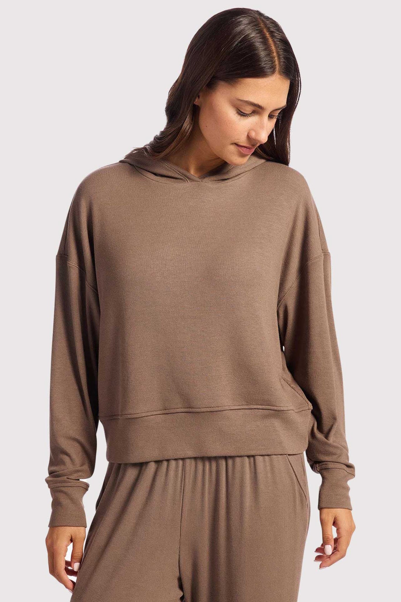 Slinky Rib Hoodie