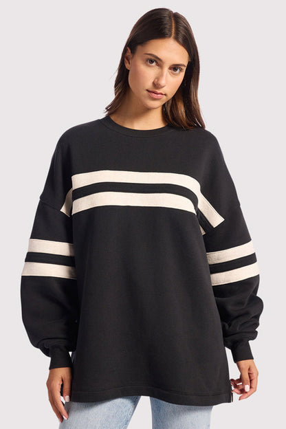 Varsity Crewneck | Black