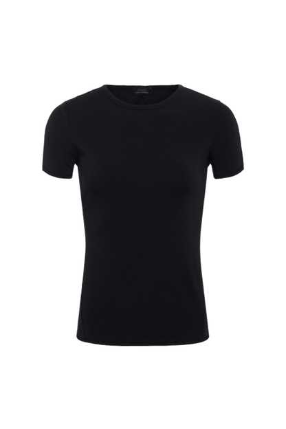 SwiftStretch Seamed Tee | Black