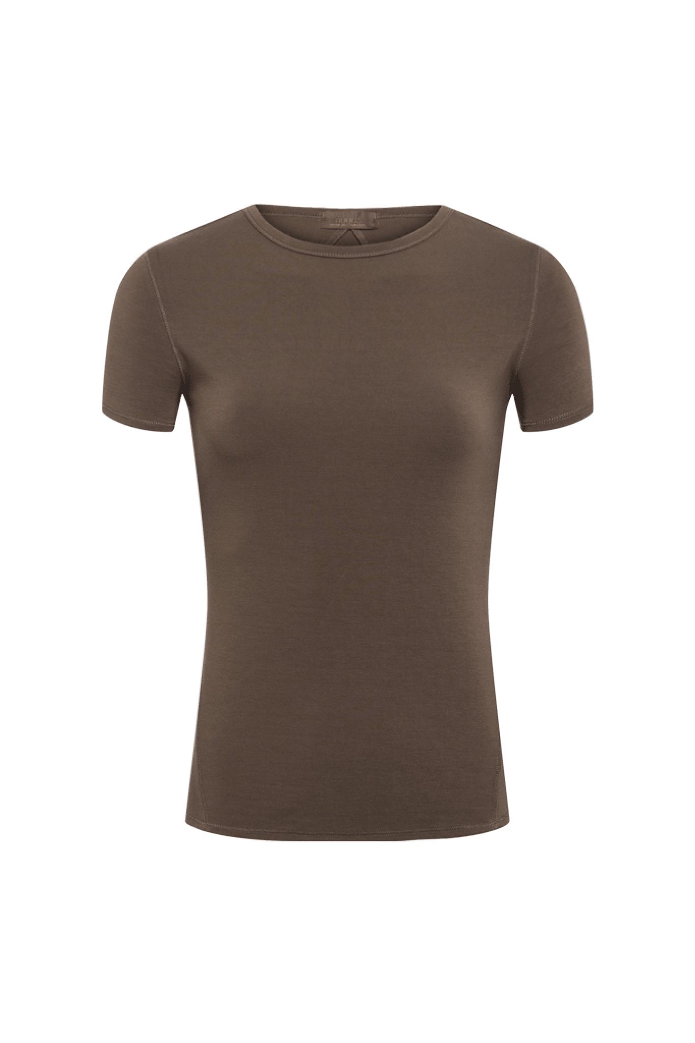 SwiftStretch Seamed Tee | Mocha