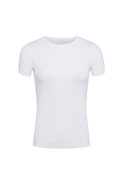 SwiftStretch Seamed Tee | White