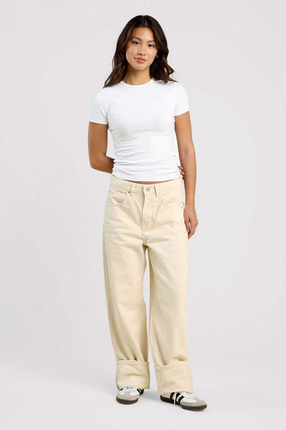 SwiftStretch Seamed Tee | White