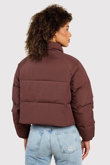 Peak Puffer Jacket | Coffee